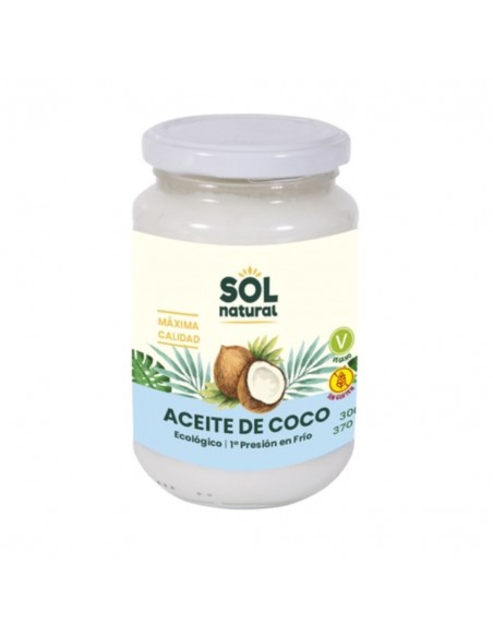  Aceite De Coco Virgen Extra 370Ml. Bio Sol Natural