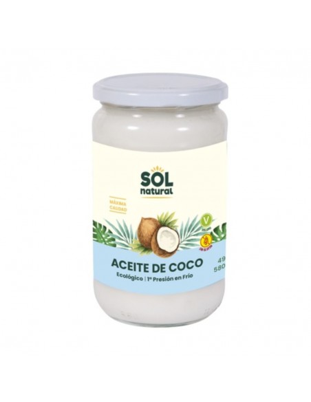  Aceite De Coco Virgen Extra 580Ml. Bio Sol Natural