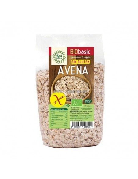  Copos De Avena Finos Integrales 500Gr. Bio Sg Sol Natural