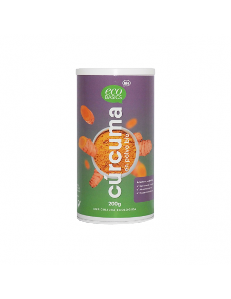 Cúrcuma en polvo bio 200g Ecobasics