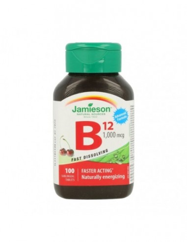 B-12 Metilcobalamina 1000Mcg. Sublingual 100Comp Jamieson