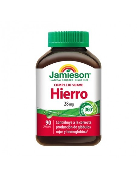  Hierro Complejo Suave 28Mg. 90Cap. Jamieson