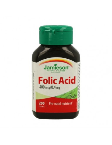 Acido Folico 400Mcg. 200Comp.** Jamieson