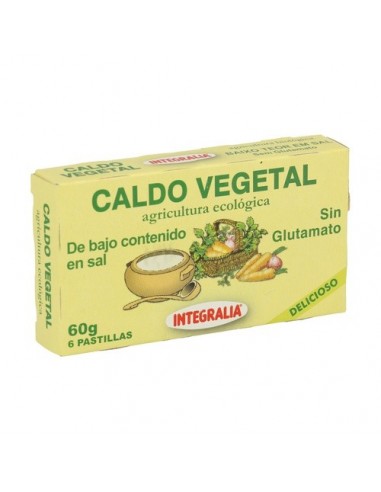 Caldo Vegetal Eco Bajo En Sal 6Pastillas Integralia