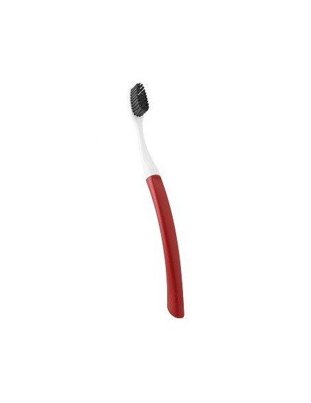 Cepillo de dientes con cabeza reemplazable Edith- Soft rojo Bioseptyl