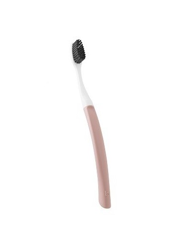 Cepillo de dientes con cabeza reemplazable Edith - Medium rosa Bioseptyl