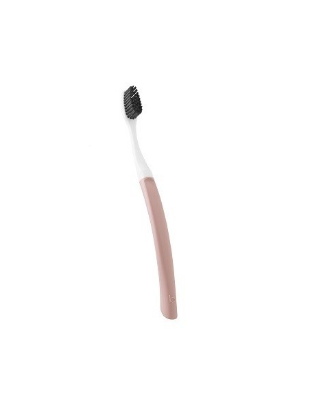 Cepillo de dientes con cabeza reemplazable Edith - Medium rosa Bioseptyl