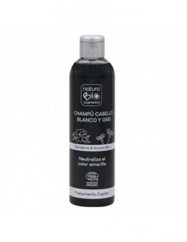 Champu Cabello Blanco Y Gris Gardenia-Aciano 250Ml Naturabio