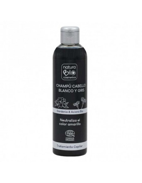 Champu Cabello Blanco Y Gris Gardenia-Aciano 250Ml Naturabio