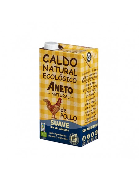 Caldo de pollo suave 1l ECO Aneto