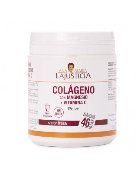 Colageno Con Magnesio + Vit. C Sabor Fresa 350Gr. Ana Maria Lajusticia