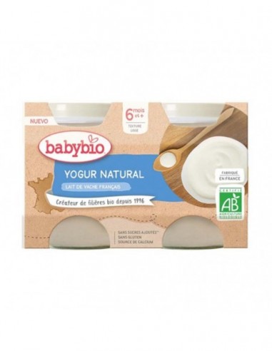 Yogur De Vaca Natural 6Meses 2Udsx130Gr. Bio Sg Babybio