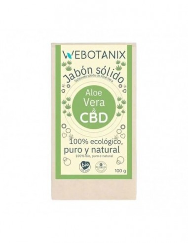 Jabon Solido Cbd-Aloe Vera 100Gr Bio Vegan Webotanix