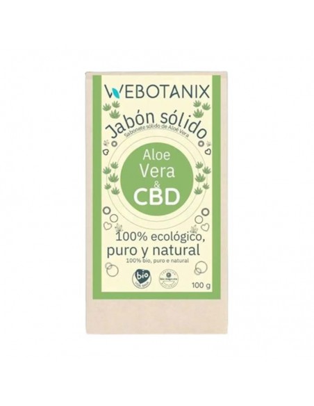 Jabon Solido Cbd-Aloe Vera 100Gr Bio Vegan Webotanix