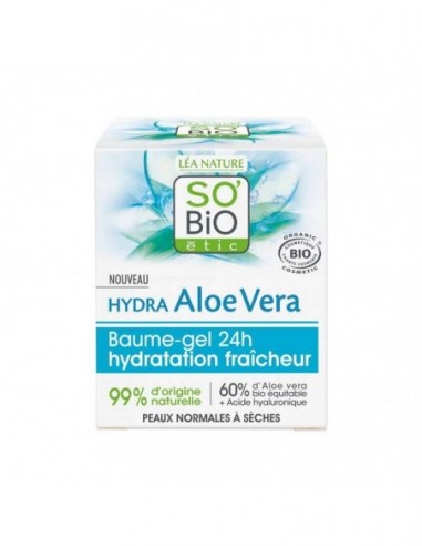 Balsamo Gel Resfrescante Facial Aloe 24H 50Ml. Bio So´Bio Etic