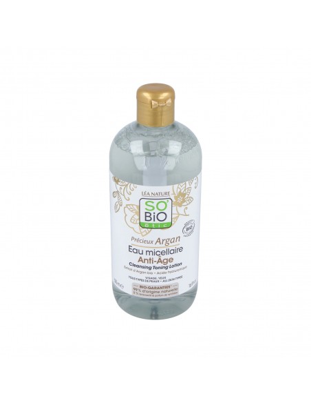 Agua Micelar Antiedad Hialuronico-Argan 500Ml. Bio So´Bio Etic