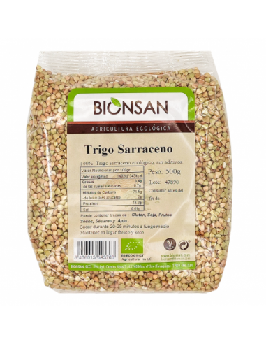 Trigo sarraceno en grano ecológico 500gr Bionsan