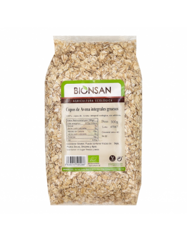 Copos de Avena Gruesos Ecológicos de Proximidad 500gr Bionsan