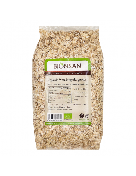 Copos de Avena Gruesos Ecológicos de Proximidad 500gr Bionsan