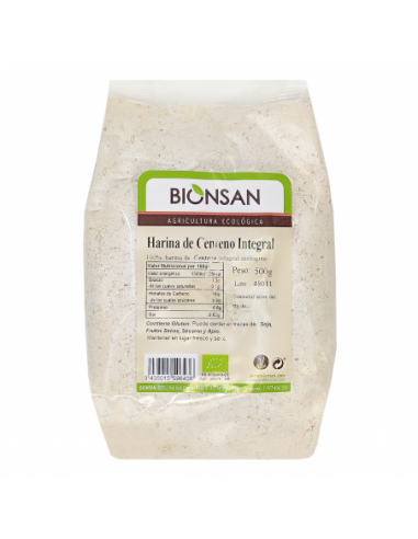 Harina de Centeno Integral Ecológica 500gr Bionsan