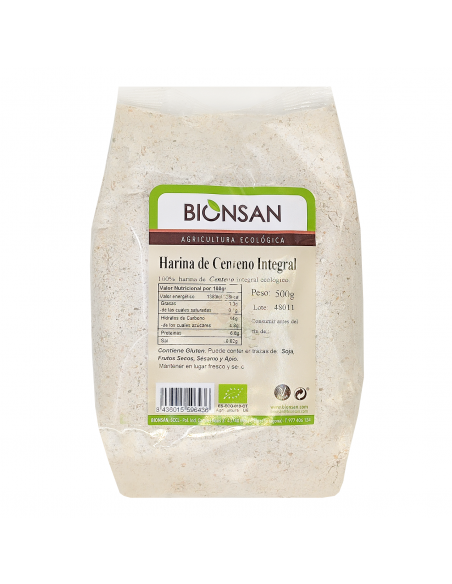 Harina de Centeno Integral Ecológica 500gr Bionsan