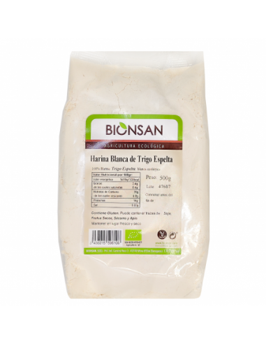 Harina de Trigo Espelta Blanca 500gr Bionsan