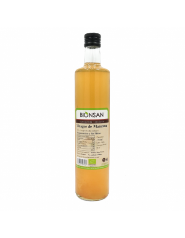 Vinagre de Manzana Ecológico Sin Filtrar y Sin Pasteurizar 750 ml Bionsan