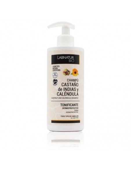 Champu Castaño Indias Y Calendula 450Ml. Bio Labnatur Bio