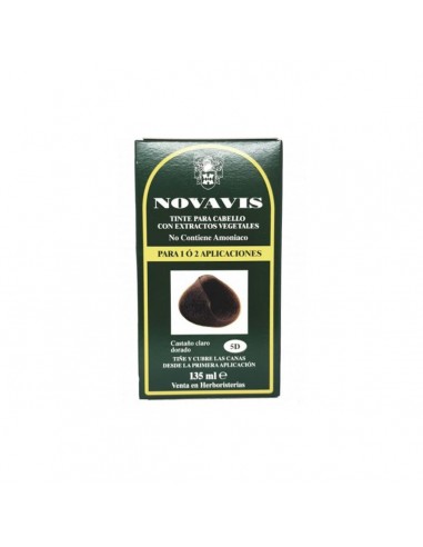 Tinte  Novavis 5D Castaño Claro Dorado 135Ml. Novavis