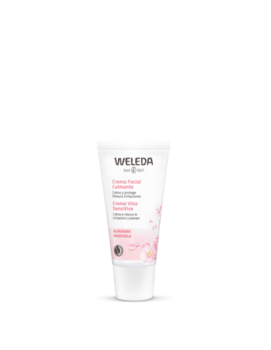 Crema facial calmante de almendra Weleda