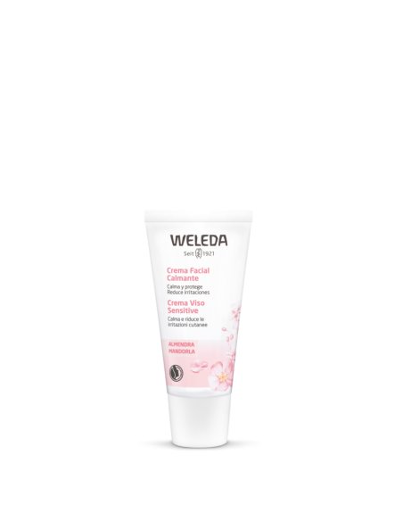 Crema facial calmante de almendra Weleda