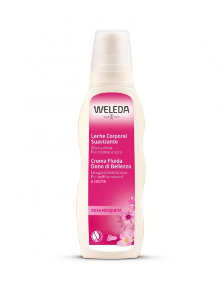 Leche corporal suavizante de rosa de mosqueta Weleda