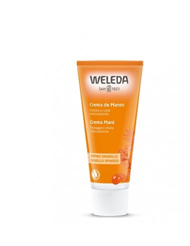 Crema de manos hidratante de espino amarillo Weleda