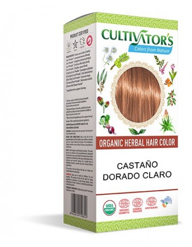 Tinte orgánico Castaño Dorado Claro Cultivator's 100 gr. Ecocert