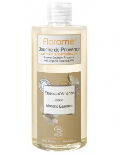 Gel de ducha provenzal de esencia de almendra 500 ml. Florame