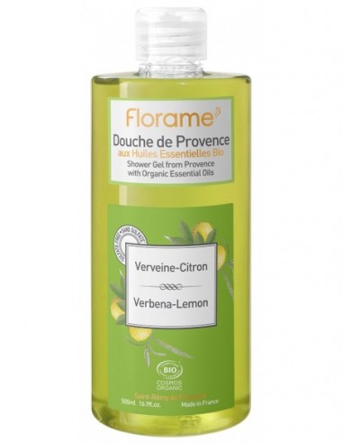 Gel de ducha provenzal de verbena-limón Florame 500 ml.