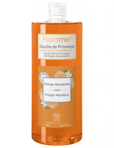 Gel de ducha provenzal de naranja-mandarina 1 litro Florame