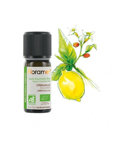 Aceite esencial de Limón destilado (citrus lemon) Florame