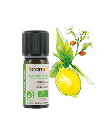 Aceite esencial de Limón destilado (citrus lemon) Florame