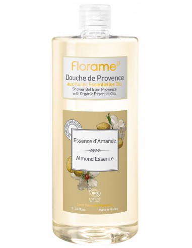 Gel de ducha provenzal de esencia de almendra 1 litro Florame