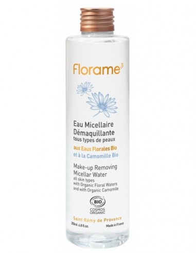 Agua micelar desmaquillante rostro y ojos 200 ml Florame