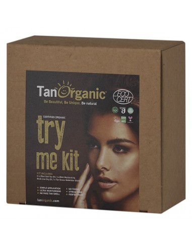 TRY ME KIT- Autobronceador+Aceite seco +guante exfoliante Tanorganic