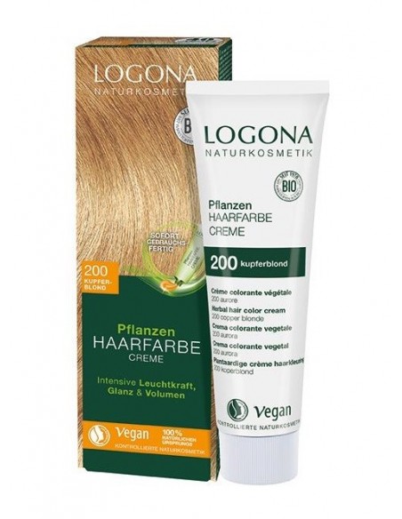 Colorante Vegetal En Crema 200 Aurora Logona