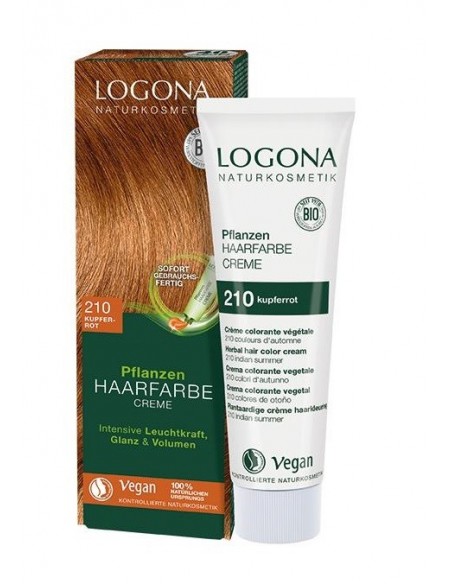 Colorante Vegetal En Crema 210 Colores De Otoño Logona