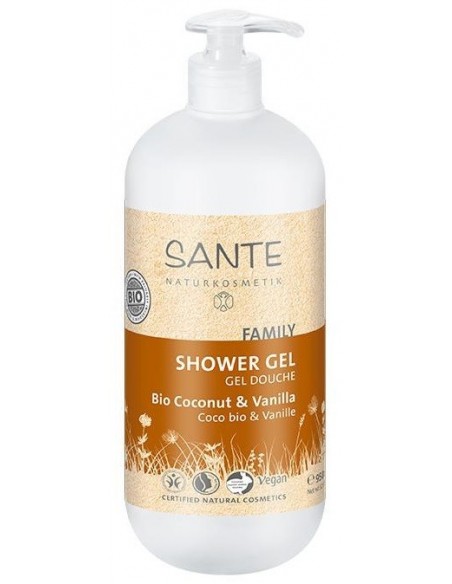 Gel ducha coco & vainilla bio 950ml Sante