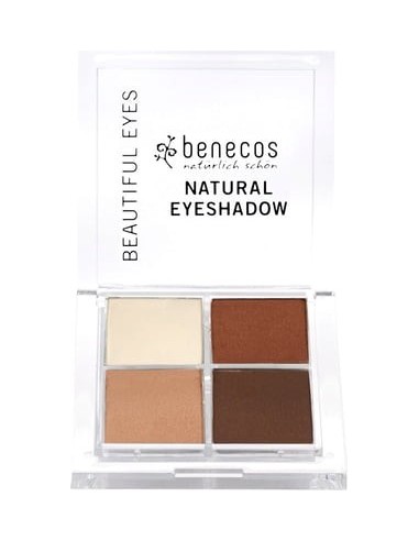 Natural Quattro Eyeshadow Coffe & Cream Benecos