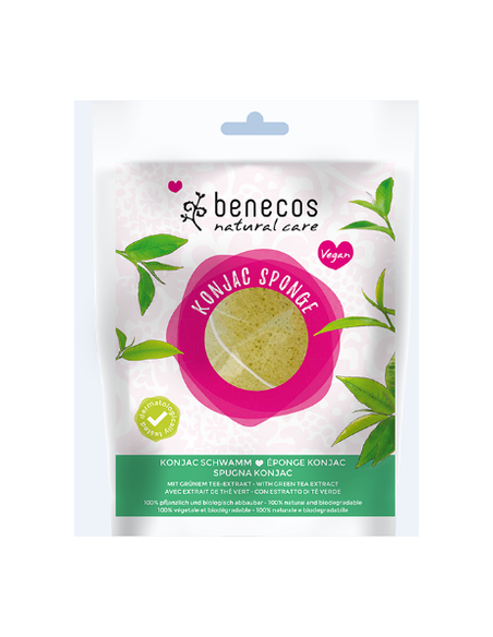 Esponja Natural Konjac Green Tea Benecos