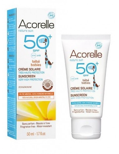 Crema solar bebe SPF50+ Acorelle