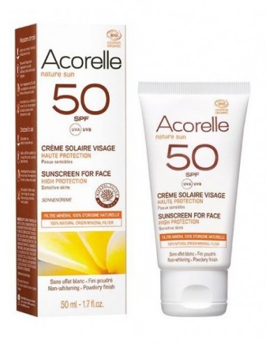 Crema solar facial SPF50 Acorelle