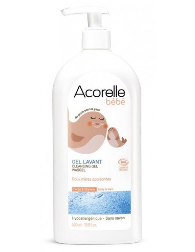 Gel baño & champú bebé 500ml Acorelle